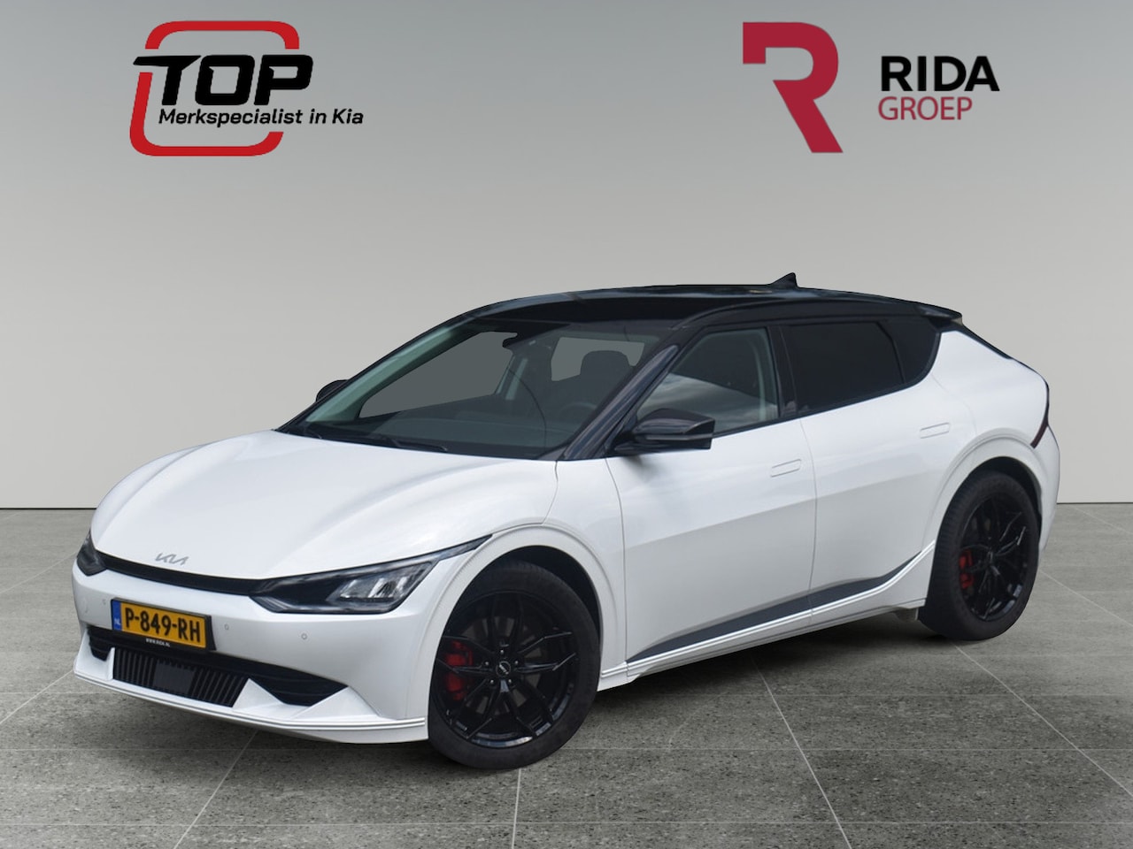 Kia EV6 - 58 KWH BLACK EDITION | Zwart dak | Zwarte velgen lichtmetaal | - AutoWereld.nl