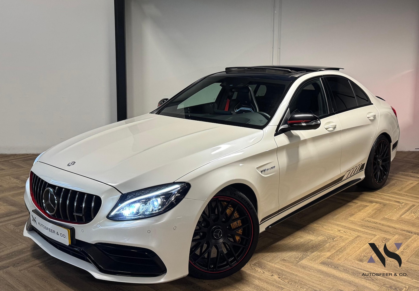 Mercedes-Benz C-klasse - AMG 63 S Edition 1 PANO HUD MEMORY VOL' - AutoWereld.nl