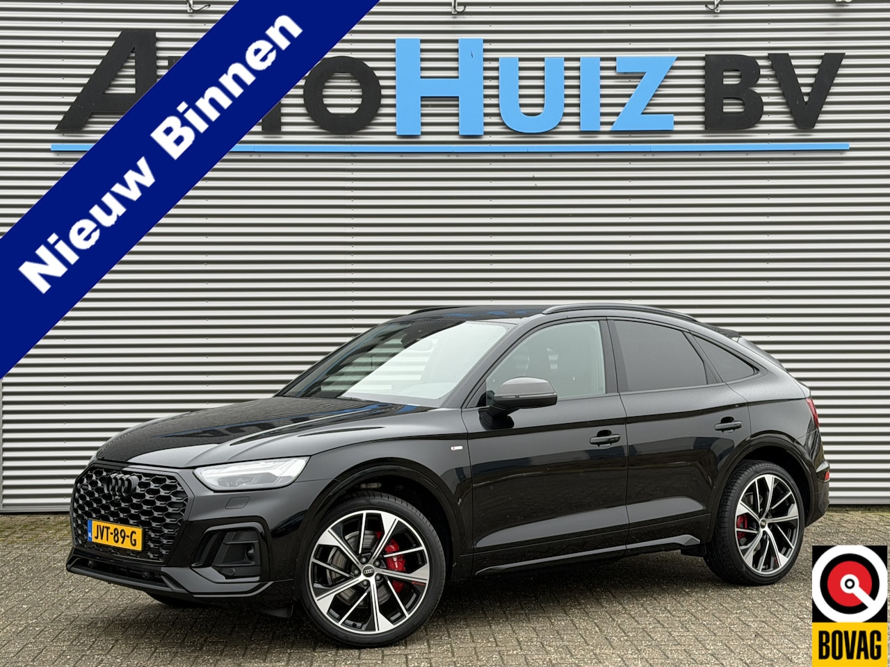 Audi Q5 Sportback - 40 TFSI 204 PK S-Line Luchtvering Lederen interieur Trekhaak ACC Matrix Led Keyless Entry - AutoWereld.nl