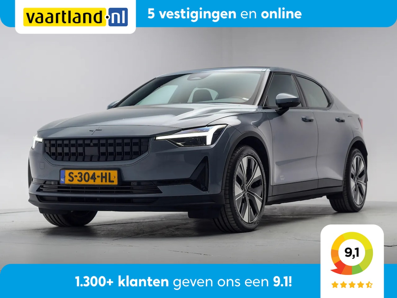 Polestar 2 - Long Range Single Motor 78 kWh 3-fase [ Panorama LED Camera Navi ] - AutoWereld.nl