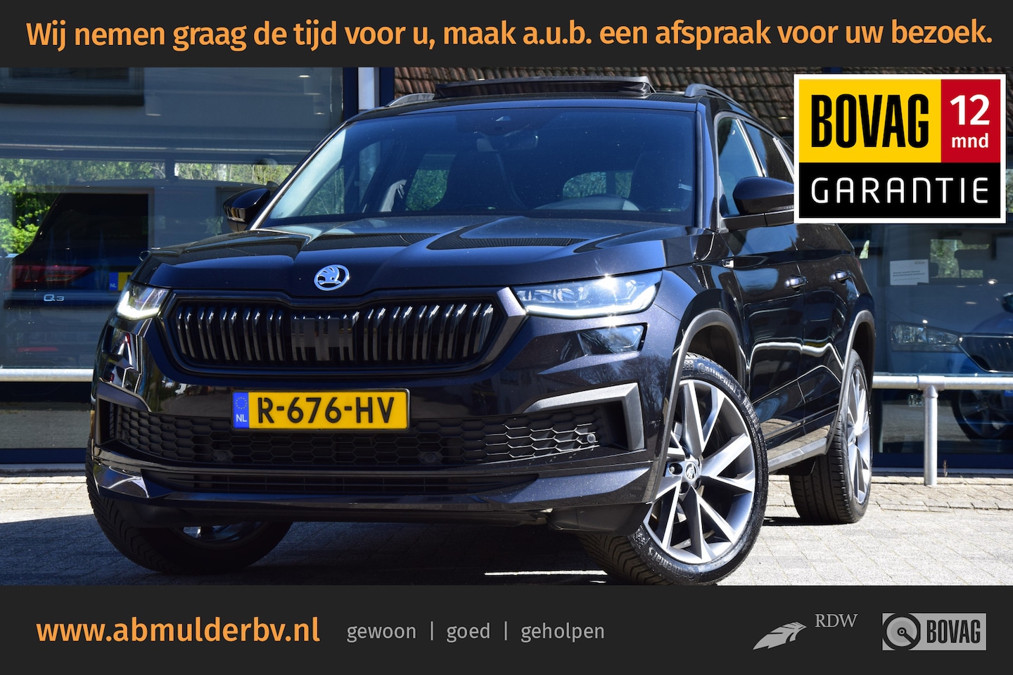 Skoda Kodiaq - 1.5 TSI 150PK Sportline Business DSG Automaat | Org. NL | BOVAG Garantie | Trekhaak | Pano - AutoWereld.nl