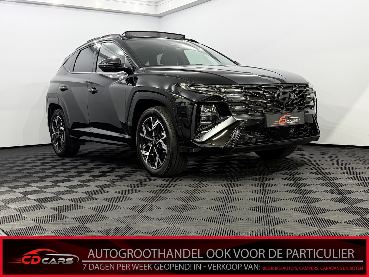 Hyundai Tucson - 1.6 T-GDI HEV N Line Sky Pano, 360 Camera, Navi, Head-up display, Memory stoelen, Keyless - AutoWereld.nl