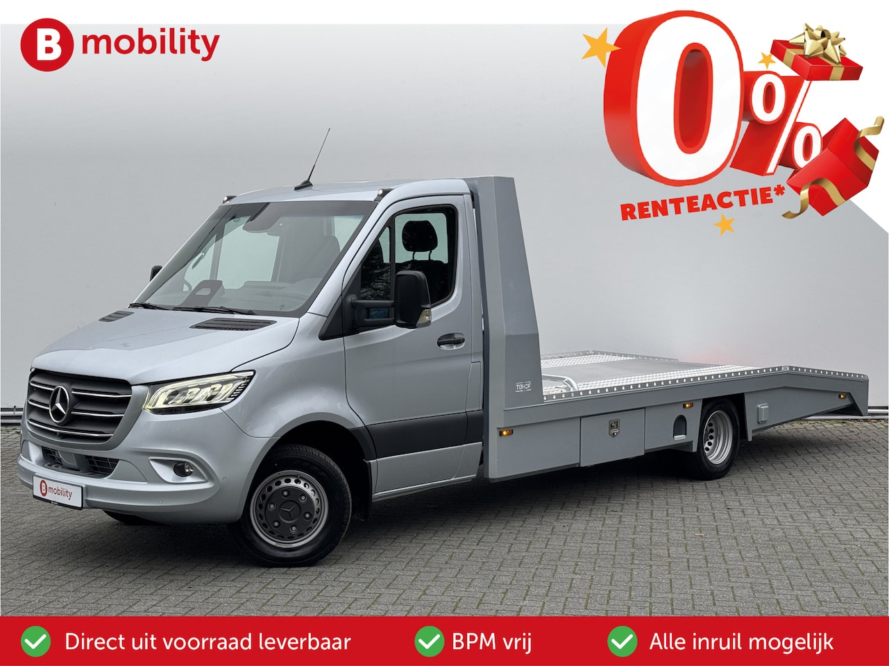 Mercedes-Benz Sprinter - 519 CDI Tijhof AluLiner V/A €32 Per Dag!! Luchtvering NIEUW! MJ.2025 Autotransporter/ Opri - AutoWereld.nl