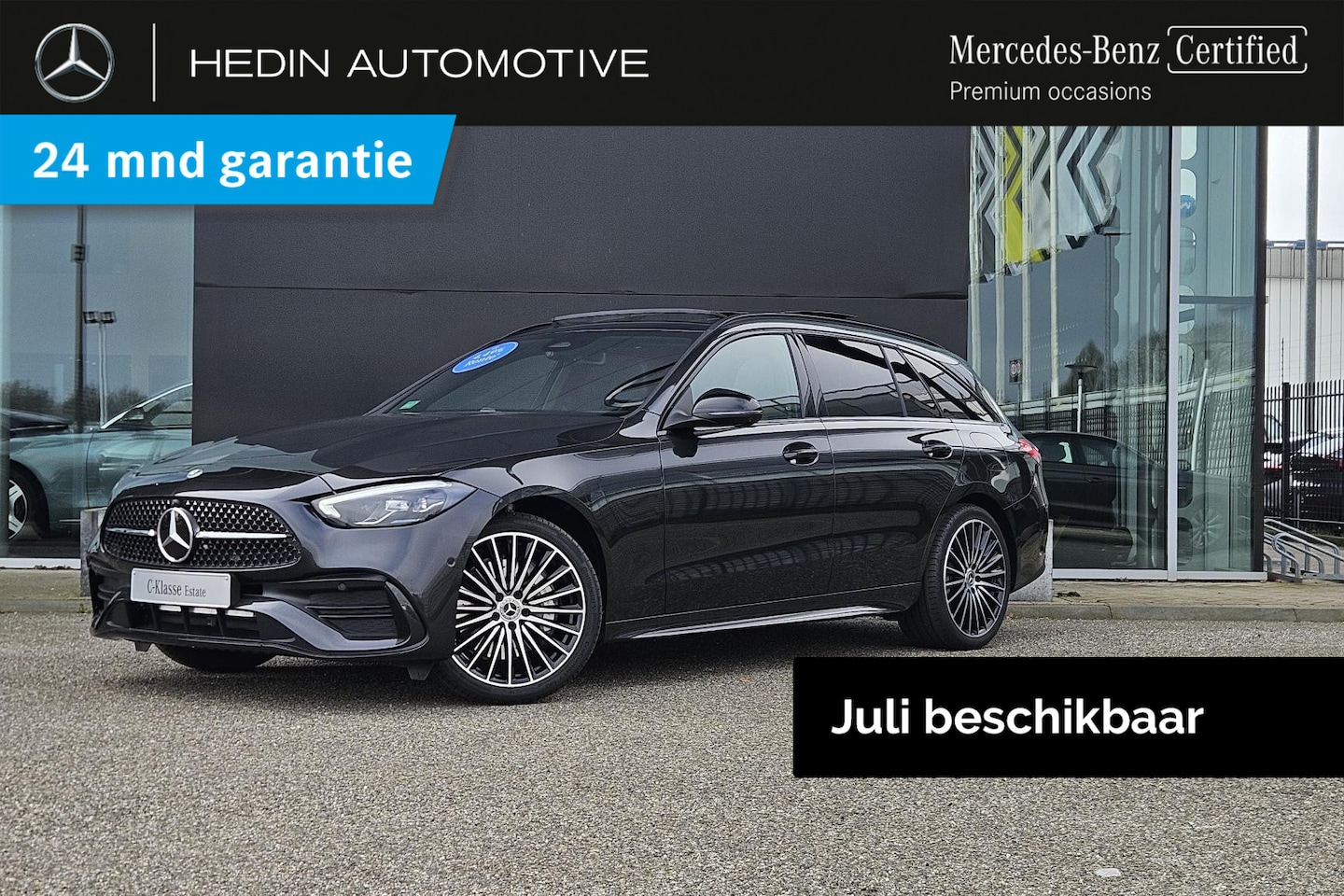 Mercedes-Benz C-klasse Estate - C 300e Automaat Business Solution AMG | Winterpakket | Nightpakket | Trekhaak - AutoWereld.nl