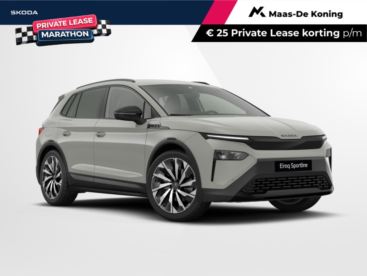 Skoda Elroq - Sportline Elektromotor 210 kW / 286 PK SUV Elektri sch | Steel Grey | Trekhaak wegklapbaar - AutoWereld.nl