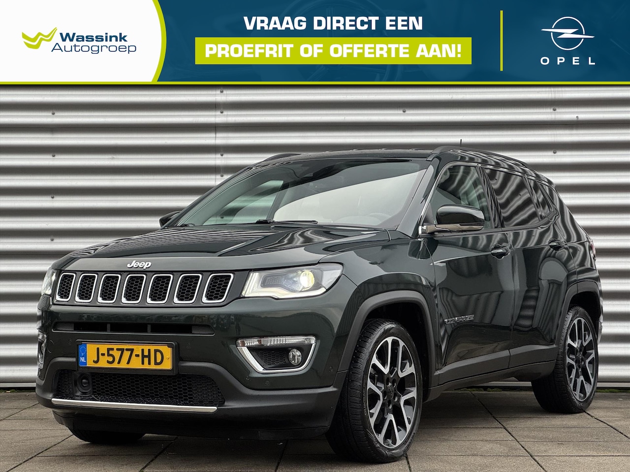Jeep Compass - 1.3 MultiAir 150pk Automaat Limited | Navigatie | Trekhaak | Climate Control | NL Auto | L - AutoWereld.nl