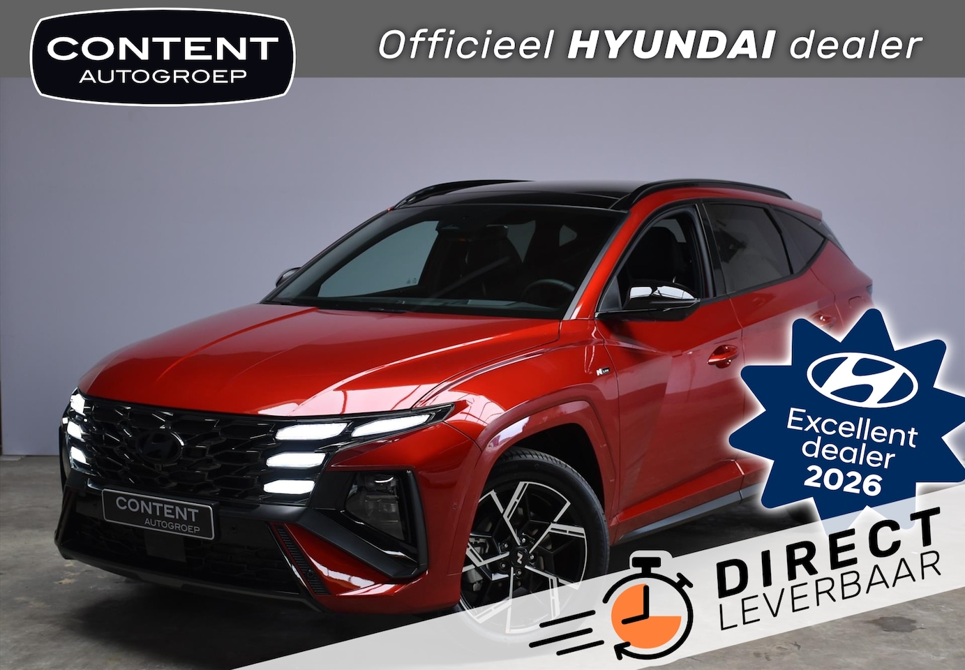 Hyundai Tucson - 1.6 T-GDi PHEV 288pk 2WD N Line Sky // Direct Leverbaar - AutoWereld.nl