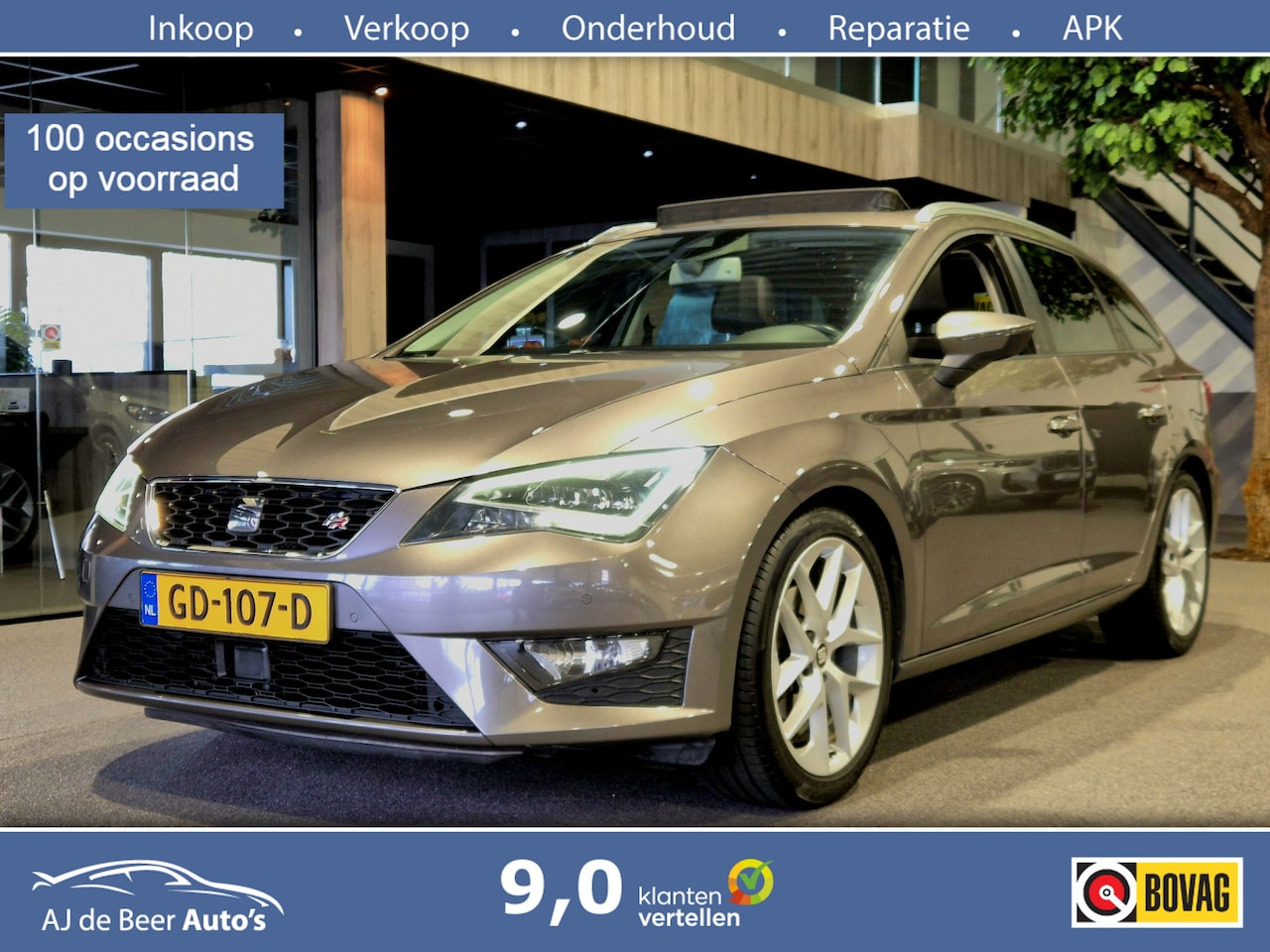 SEAT Leon ST - 1.4 TSI ACT FR Dynamic Panorama | Clima | LED | Navi | Cruise - AutoWereld.nl