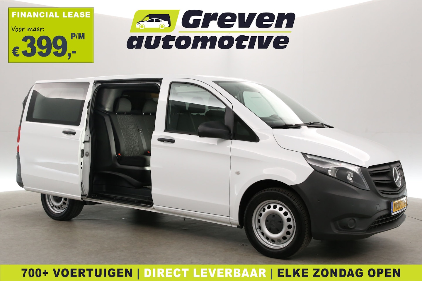 Mercedes-Benz Vito - 114 CDI Lang | DC | 6 Zits | Airco | Camera | Carplay | Navi | Trekhaak - AutoWereld.nl