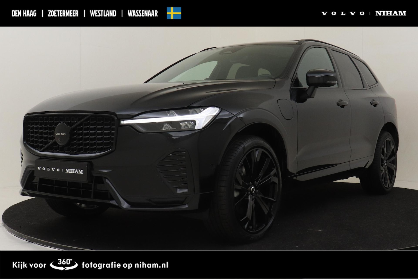 Volvo XC60 - T6 PLUG-IN HYBRID AWD ULTRA BLACK EDITION -PANO.DAK|BOWERS&WILKINS|360°CAM|PRIVACY.GLAS|HE - AutoWereld.nl