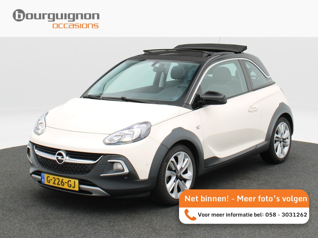 Opel ADAM - 1.0 Turbo Rocks Online Edition | Open Dak | Parkeersensoren | Cruise Control | CarPlay | S - AutoWereld.nl
