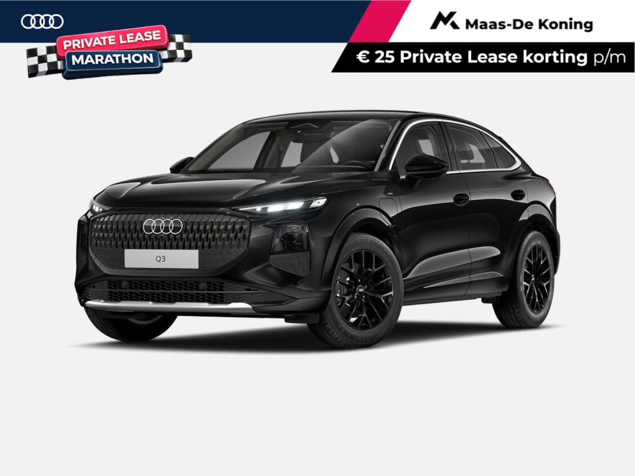 Audi Q3 Sportback - 1.5 200kW e-hybrid Advanced edition 272 PK · Trehaak elek. wegklapbaar · Verwarmbaar stuur - AutoWereld.nl