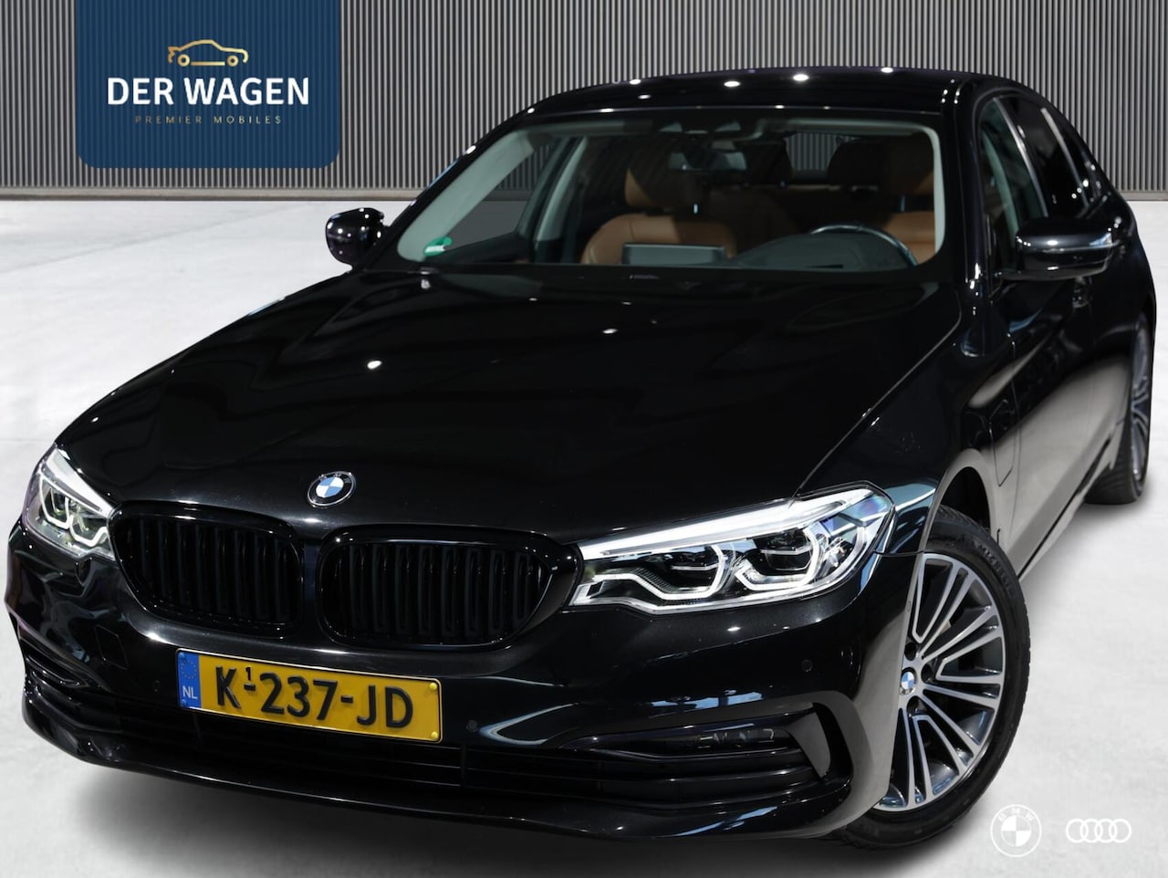 BMW 5-serie - 530E SPORTLINE / SOFTCLOSE / HEADUP / LEDER / HIFI / 18" - AutoWereld.nl