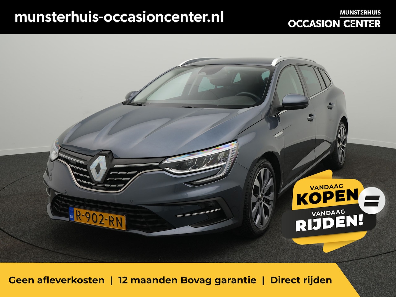 Renault Mégane Estate - TCe 140 Techno - Occasion Lease vanaf €454 p/m - RIJKLAARPRIJS - All Seasonbanden - Achter - AutoWereld.nl