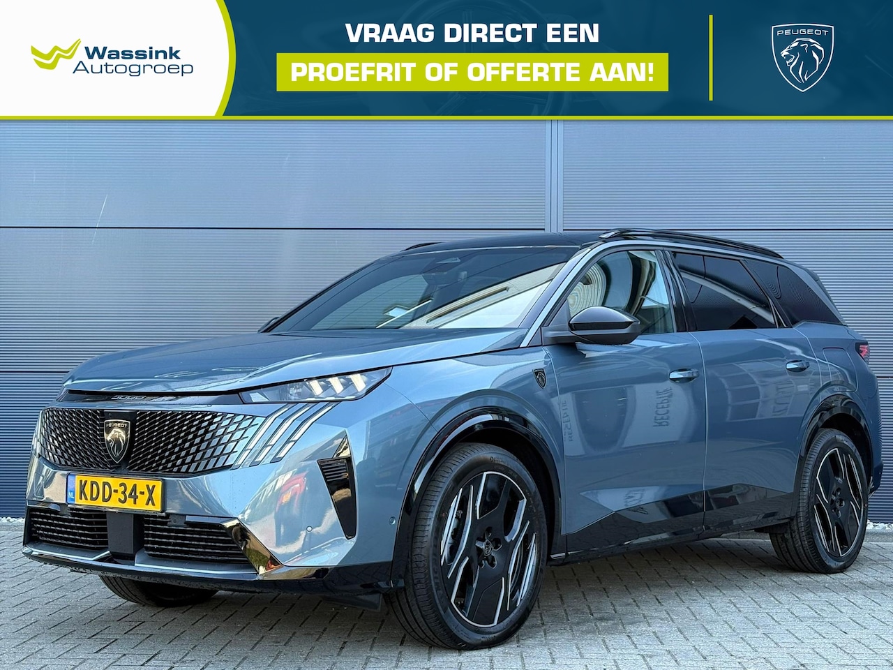 Peugeot e-5008 - EV 73 kWh 210pk GT Exclusive | Nappa Leder | Stoelventilatie/massage/verwarming | Pixel LE - AutoWereld.nl