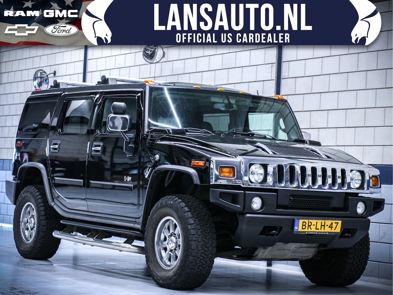 Hummer H2 - 6.0L V8 | Zwart leder | Schuif Kanteldak | LPG | Groot rijbewijs | Marge - AutoWereld.nl