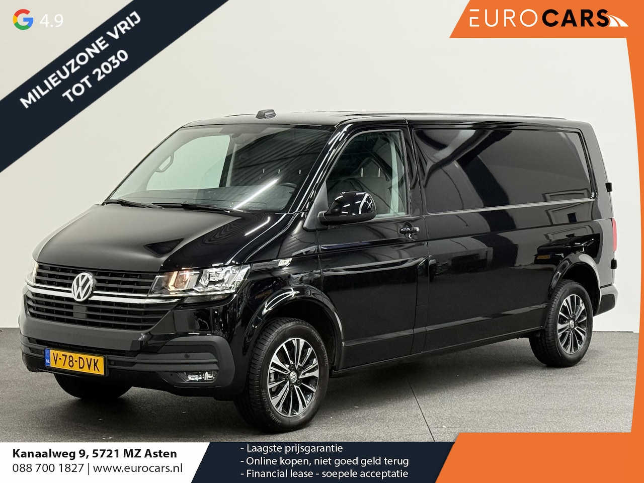 Volkswagen Transporter - 2.0 TDI L2H1 28 Highline Automaat Automaat Camera Airco Cruise Navi Trekhaak - AutoWereld.nl