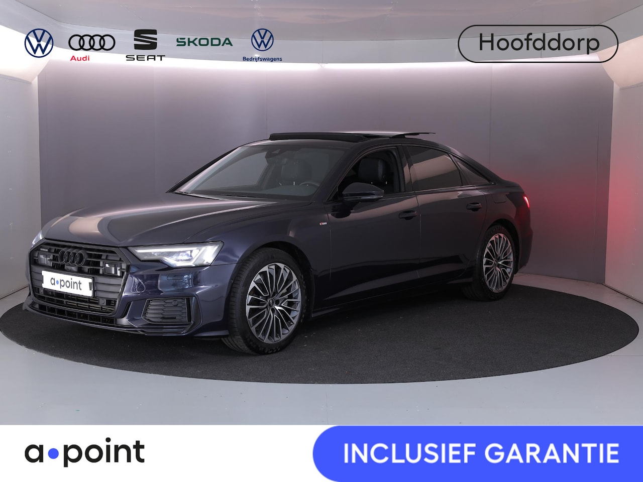 Audi A6 Limousine - 50 TFSI e quattro S edition 299 pk S-tronic | SOH 91% | Navigatie | Panoramadak | Trekhaak - AutoWereld.nl