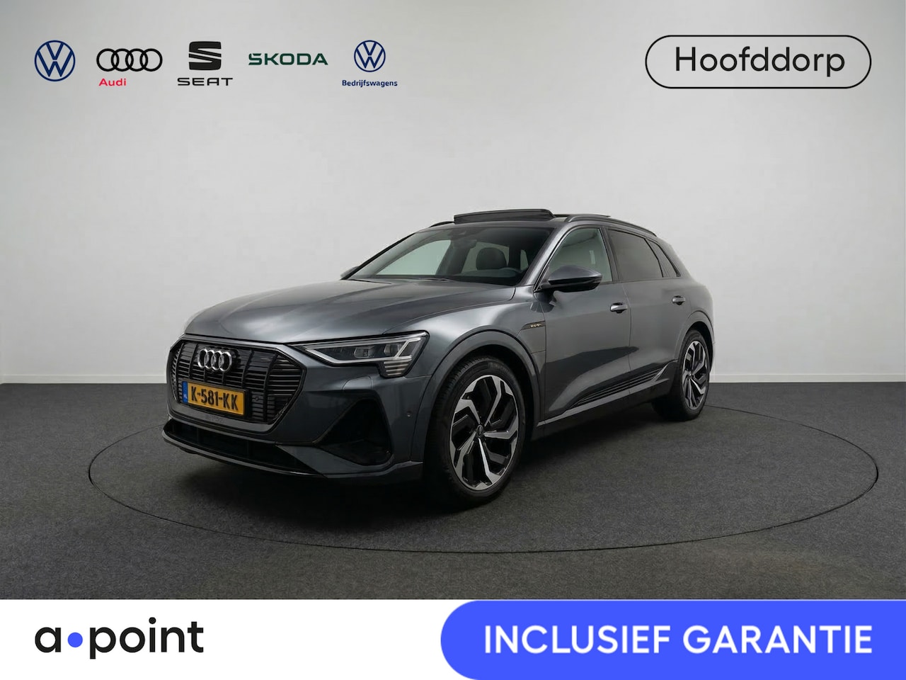 Audi e-tron - 55 quattro S edition 95 kWh 408 pk | Navigatie | Panoramadak | Parkeersensoren | Stoelverw - AutoWereld.nl