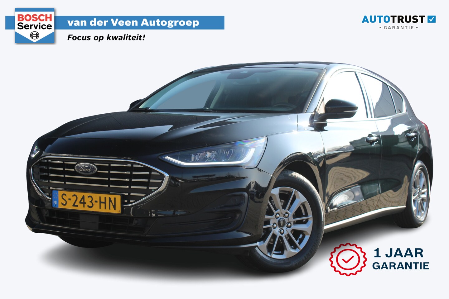 Ford Focus - 1.0 EcoBoost Hybrid Titanium | Incl. 12 maanden garantie | Parkeersensoren | Apple Carplay - AutoWereld.nl