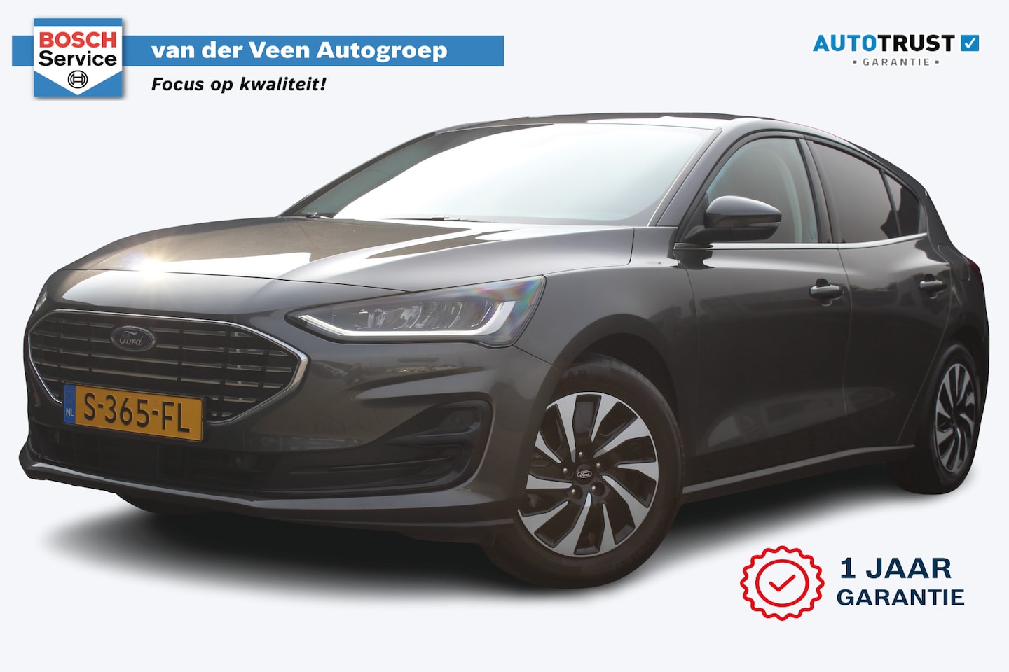 Ford Focus - 1.0 EcoBoost Hybrid Titanium | Incl. 12 maanden garantie | Navigatie | Stoel/stuur verwarm - AutoWereld.nl