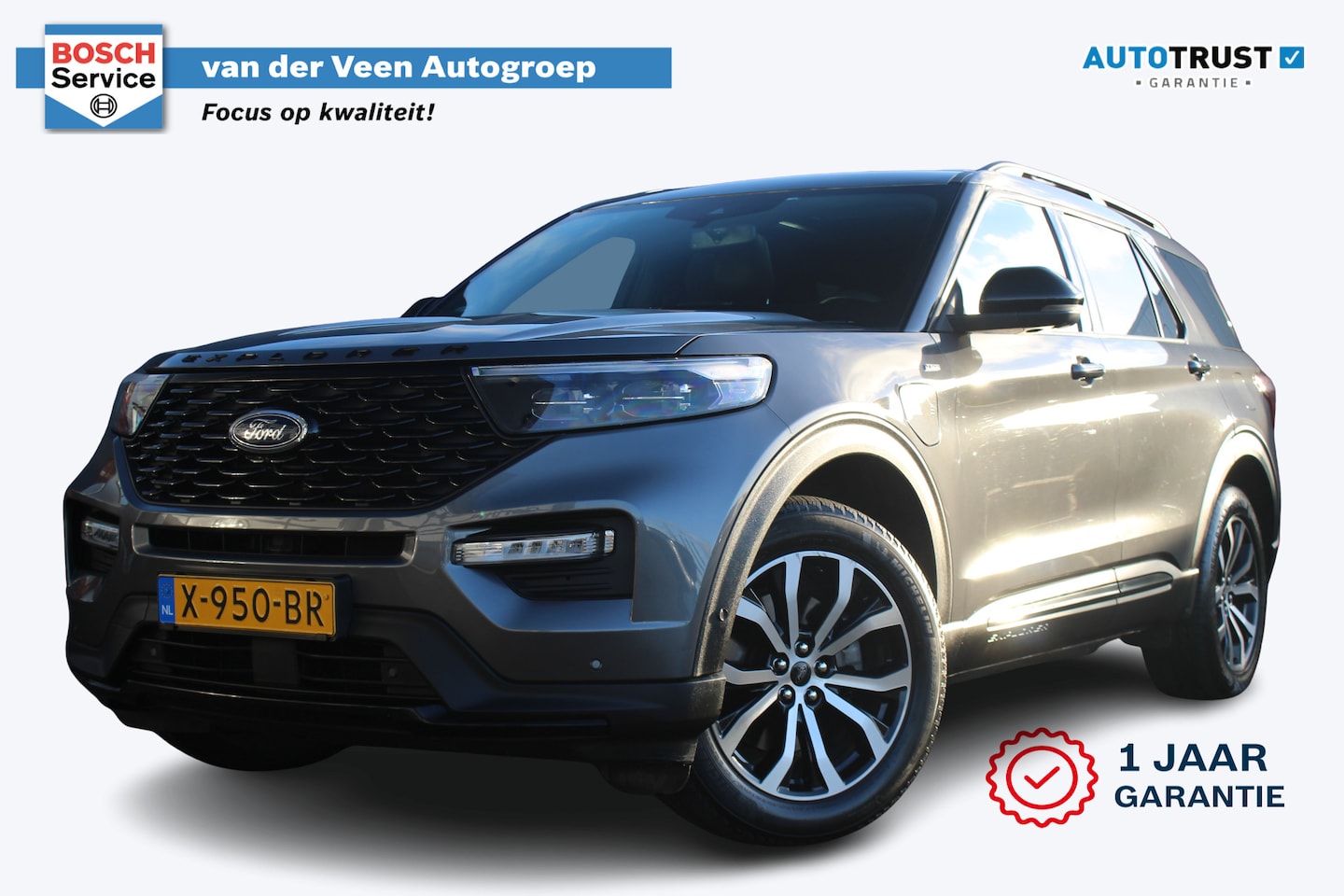 Ford Explorer - 3.0 V6 EcoBoost PHEV ST-Line | Incl. 12 maanden garantie | 7 persoons | Trekhaak | Stoel/s - AutoWereld.nl