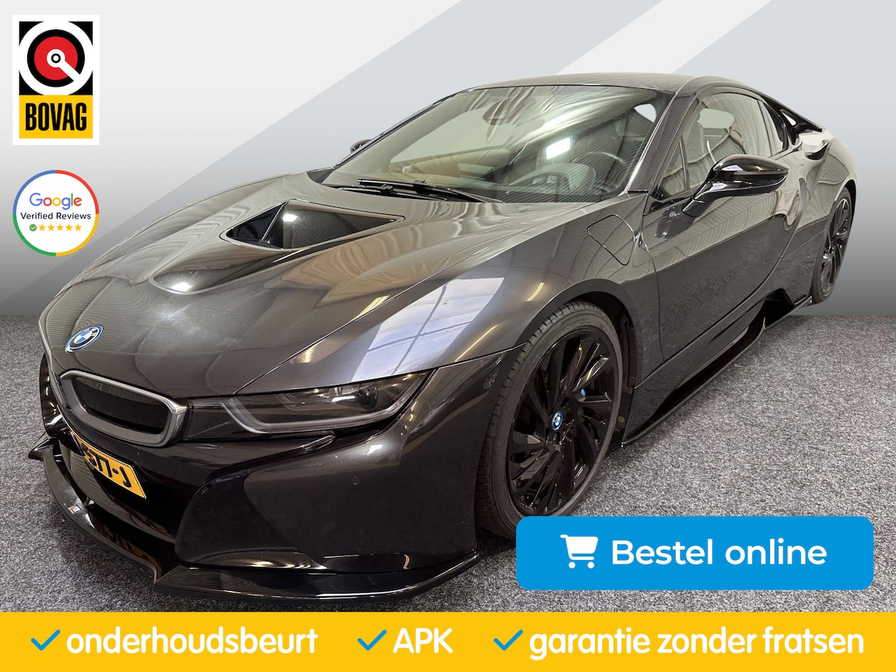 BMW i8 - Bodykit|360 camera|Plug-in|All Wheel drive| Head-Up|Led|NAP|Vol-Leder|Navi|MultiMedia|Crui - AutoWereld.nl