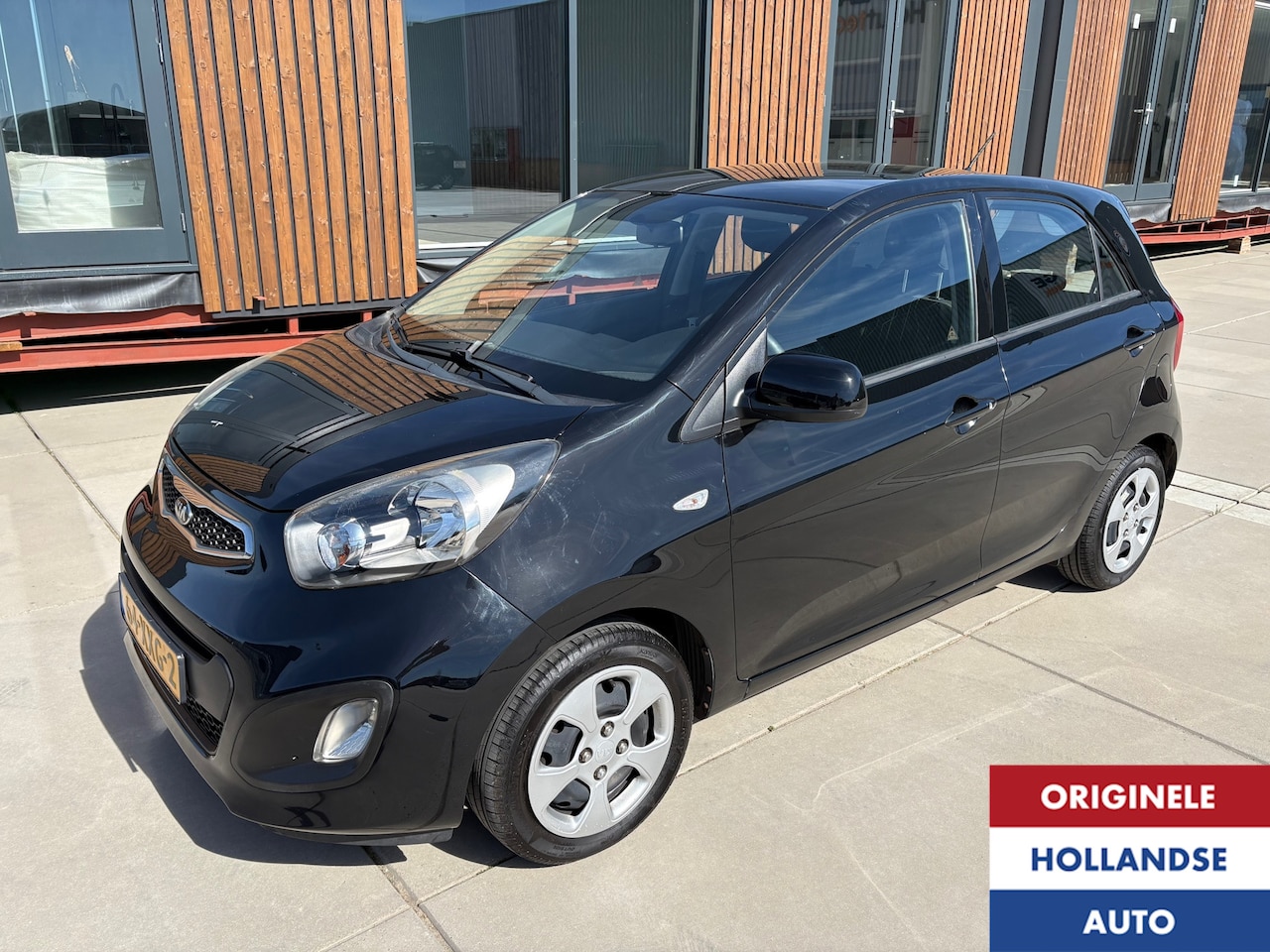 Kia Picanto - 1.0 CVVT Zwart Carplay Navi BT 100% DealerAuto - AutoWereld.nl