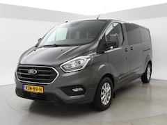 Ford Transit Custom - 2.0 TDCI 130 PK AUT. L2H1 DUBBEL CABINE LIMITED | 2 SCHUIFDEUREN | TREKHAAK | CAMERA | STO