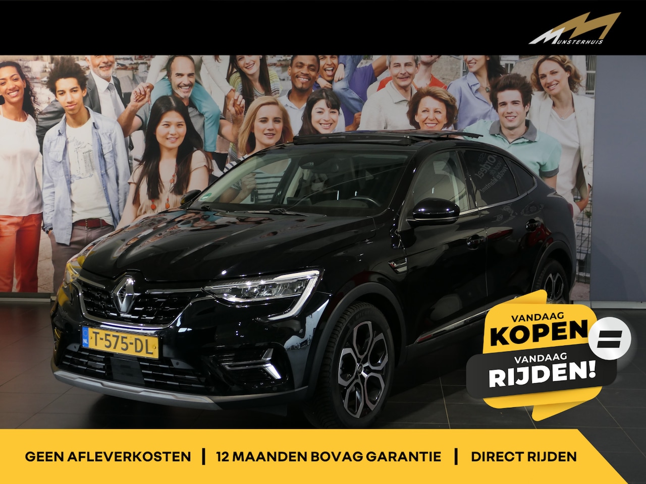 Renault Arkana - 1.3 mild hybrid 160 techno - Occasion Lease vanaf €504 p/m - Schuif/kanteldak - Adaptive c - AutoWereld.nl
