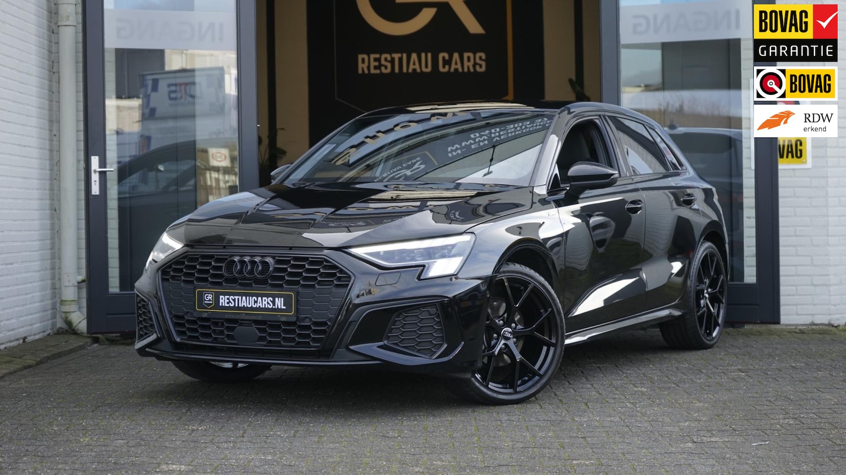 Audi A3 Sportback - 35 TFSI 3x S-Line Black Optik AUTOMAAT-ACC-AUDI SOUND-CAMERA-CLIMA-KEYLESS-MATRIX LED-VIRT - AutoWereld.nl