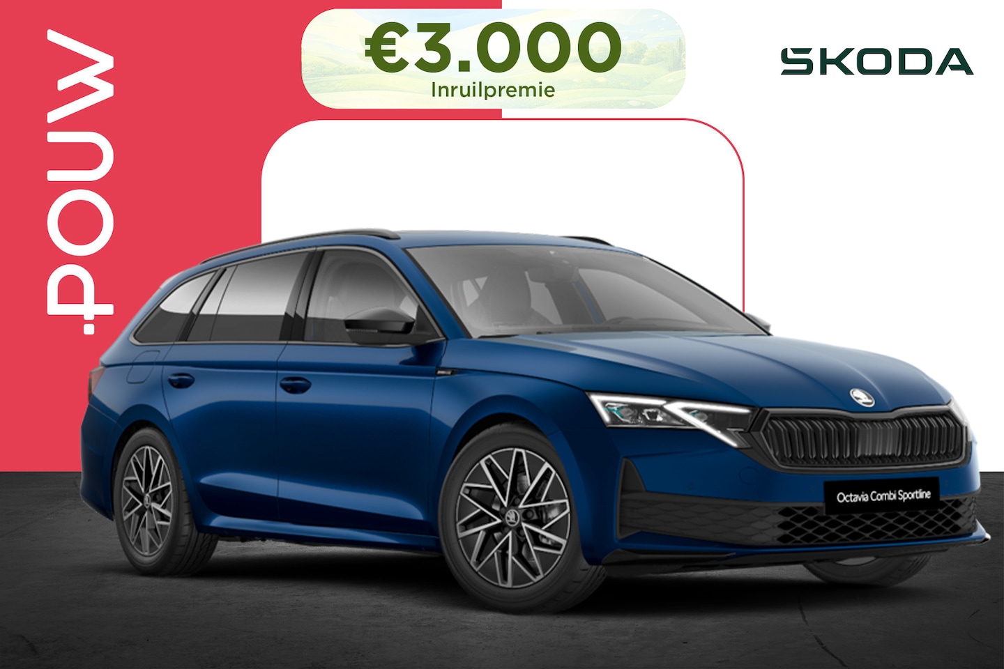 Skoda Octavia Combi - 1.5 TSI 150pk MHEV Sportline Tour | Stoelen Pakket | CANTON Sound - AutoWereld.nl