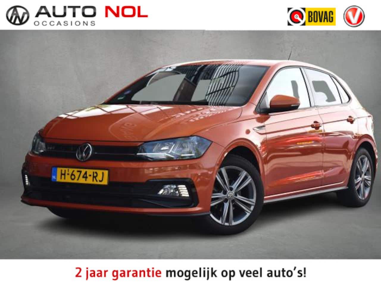 Volkswagen Polo - 1.0 TSI Highline Business R | Apple CarPlay | Half Leer | Sportstoelen | Senoren - AutoWereld.nl