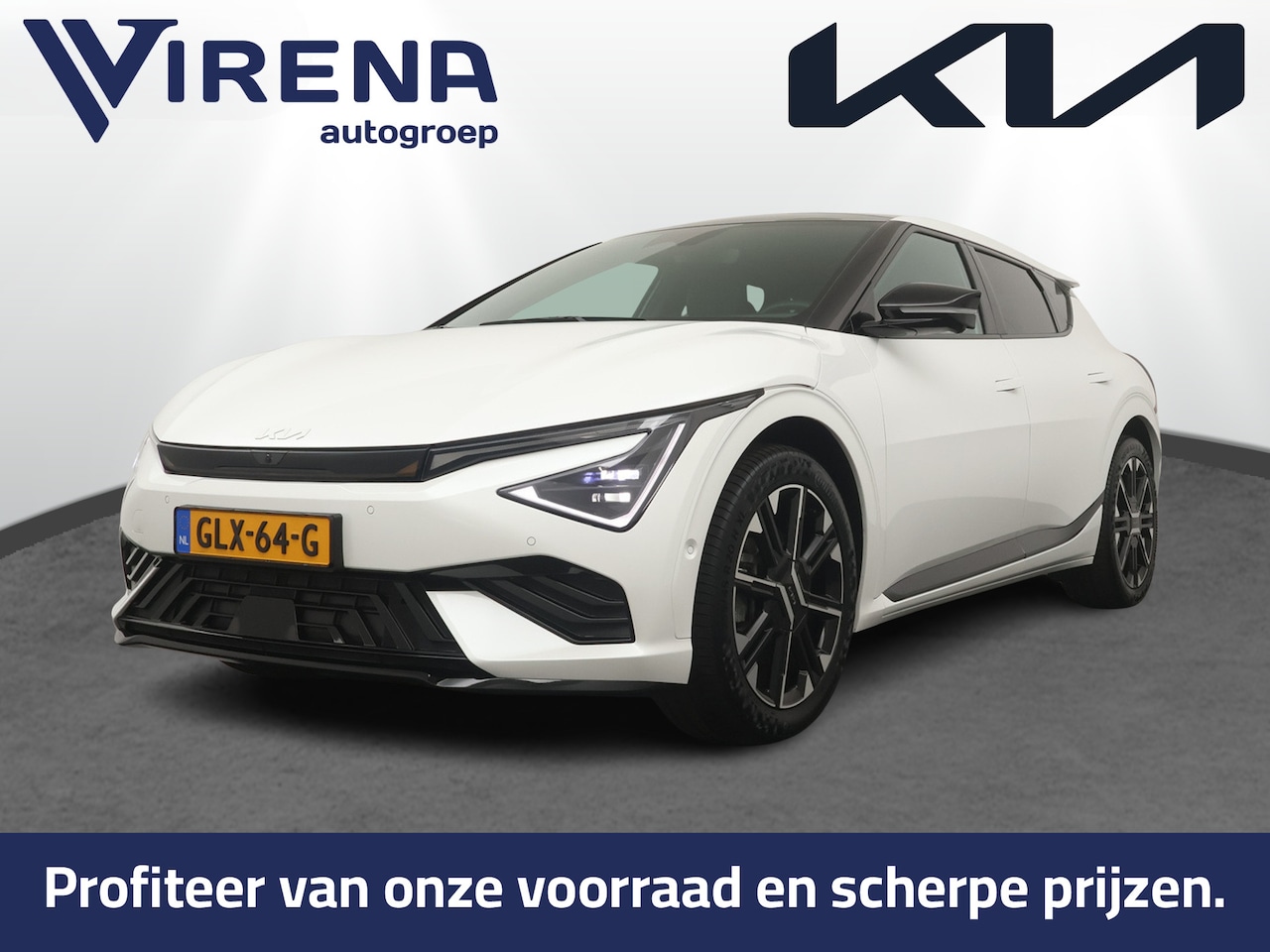 Kia EV6 - GT-Line 84 kWh - LED - Stoel-/stuurverwarming - Panorama dak - 360* Camera - Fabrieksgaran - AutoWereld.nl
