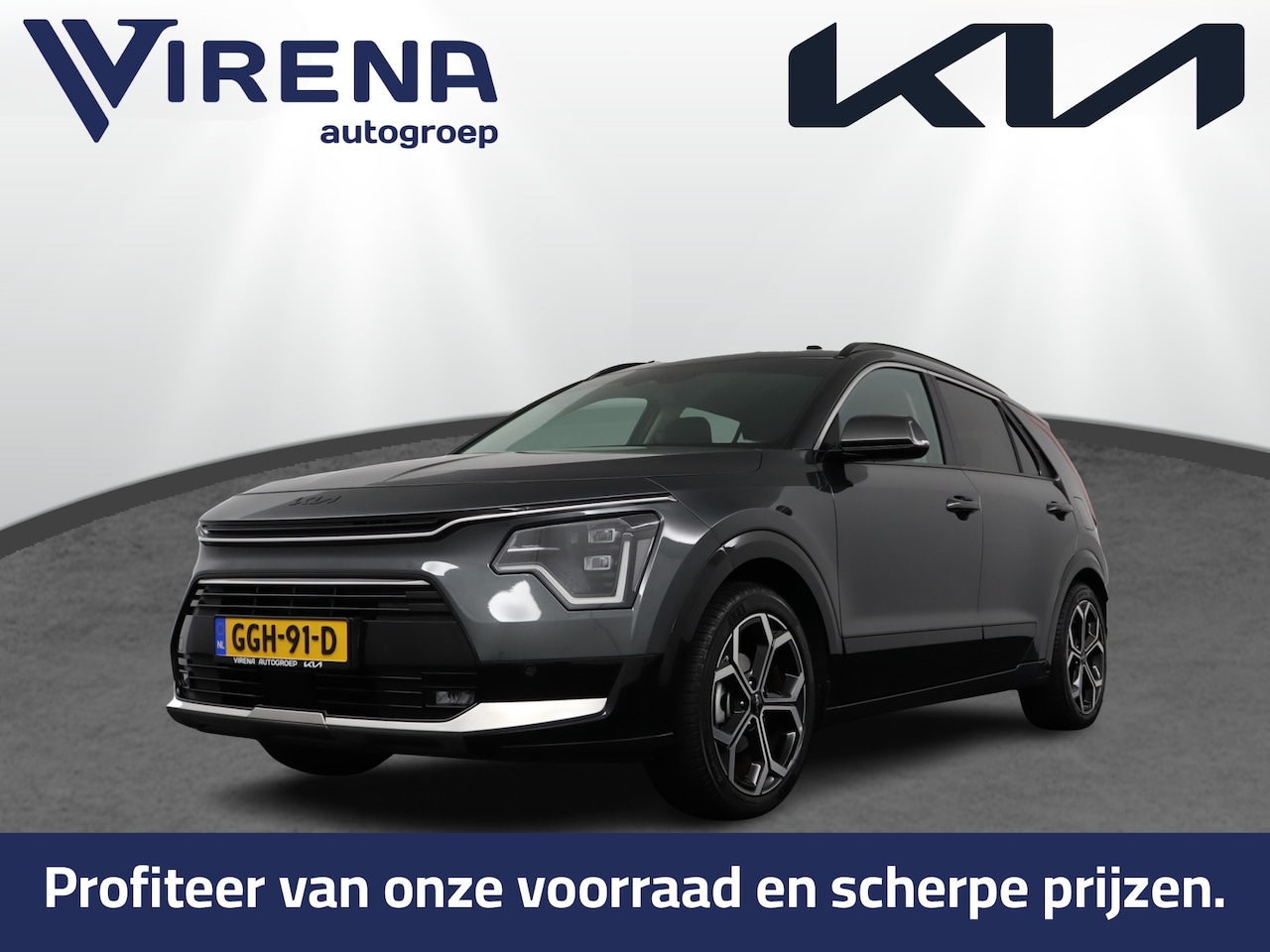 Kia Niro - 1.6 GDi Hybrid DynamicPlusLine - Trekhaak - Schuif-/ kanteldak - Stoelverwarming - Fabriek - AutoWereld.nl