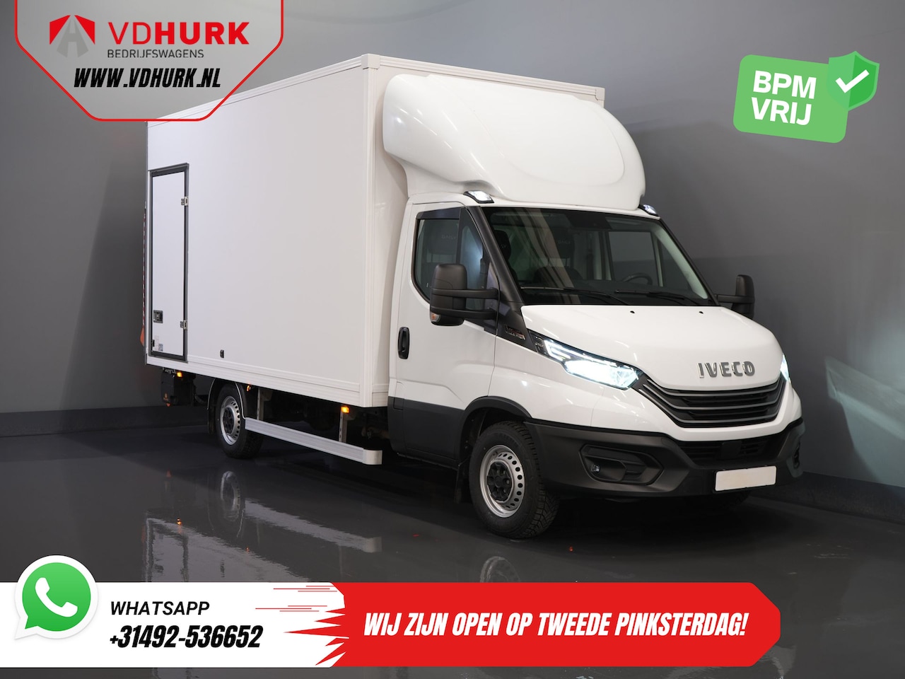 Iveco Daily - 35S18HV 3.0 Aut. ZF BPM VRIJ! Bakwagen Laadklep/ Zijdeur/ LED/ Spoiler/ Gev.Stoel/ Adapt.C - AutoWereld.nl