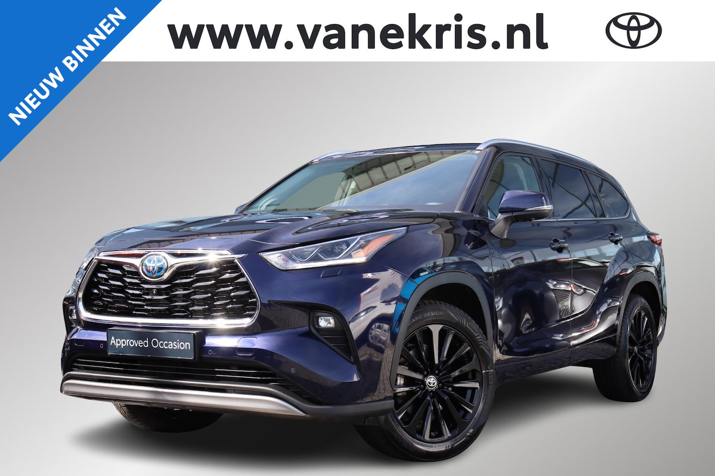 Toyota Highlander - 2.5 AWD Hybrid Premium 2.5 AWD Hybrid Premium, Trekhaak, JBL, HUD, BSM, Apple Carplay / Android Auto, 360 Camera. - AutoWereld.nl