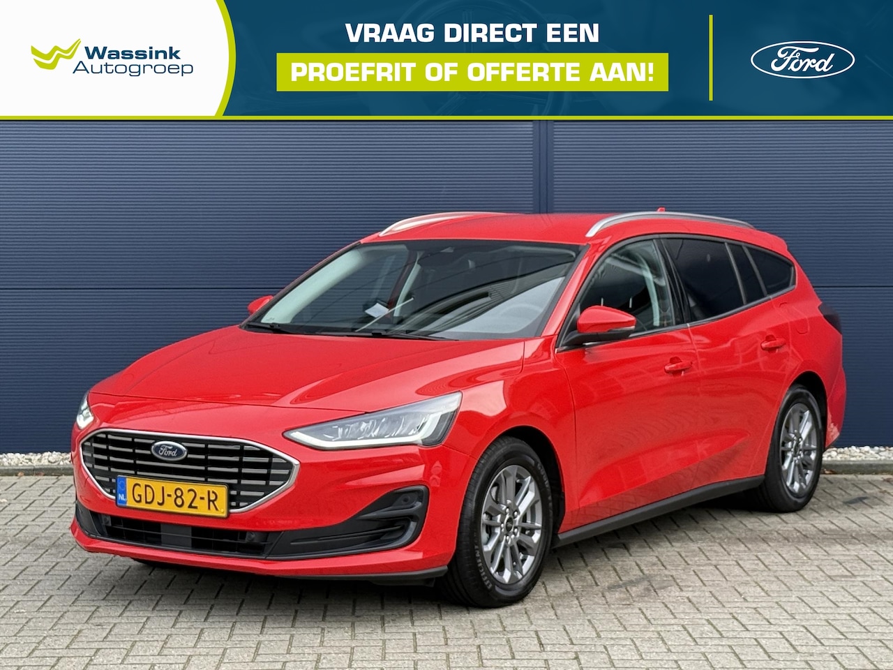 Ford Focus Wagon - 1.0 EcoBoost Hybrid 155pk Powershift \ Automaat | Titanium | Navigatie | Parkeerhulp V+A | - AutoWereld.nl