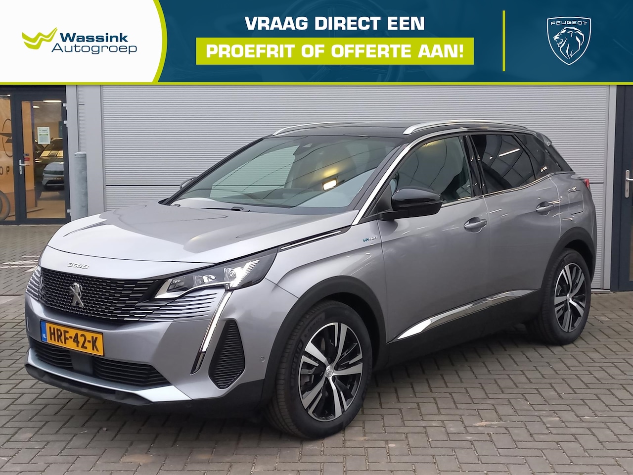 Peugeot 3008 - 1.6 Plug-in-HYbride 225pk GT-Line Automaat | Climate control | Navigatie | Open dak | 18" - AutoWereld.nl