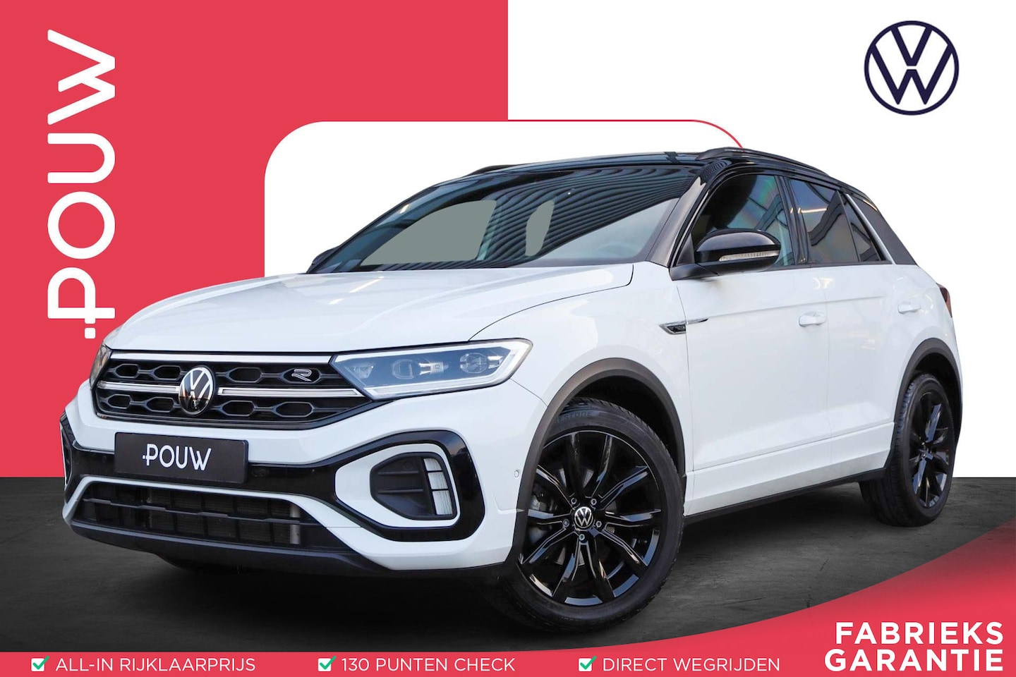 Volkswagen T-Roc - 1.5 TSI 150pk DSG R-Line Business | Panoramadak | Black Style | Trekhaak Afneembaar | Stoe - AutoWereld.nl