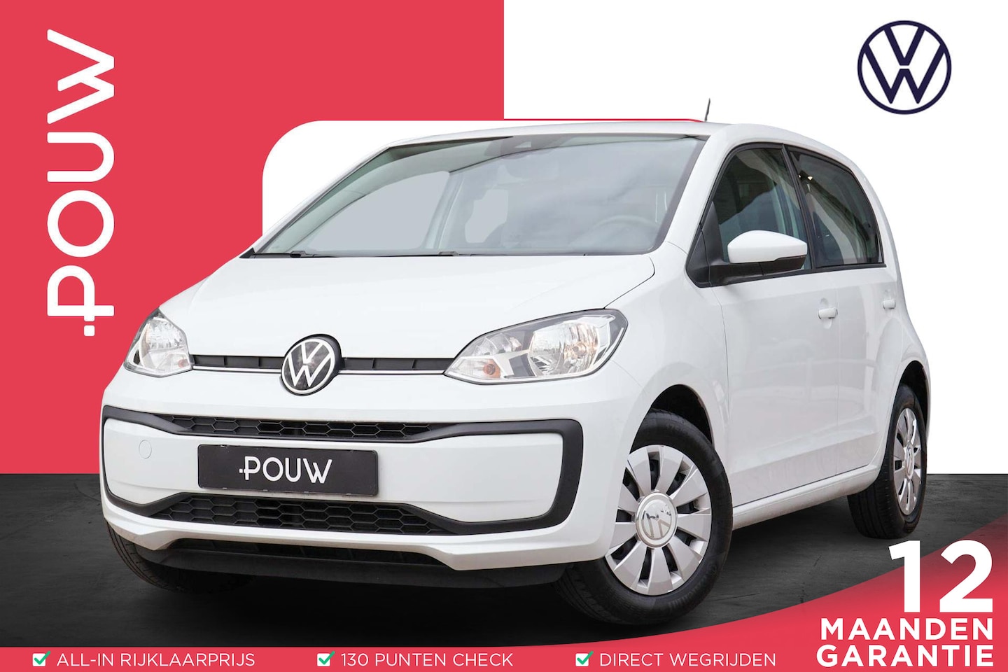 Volkswagen Up! - 1.0 65pk | Airco | DAB radio | Lane Assist | Bluetooth Telefoon - AutoWereld.nl