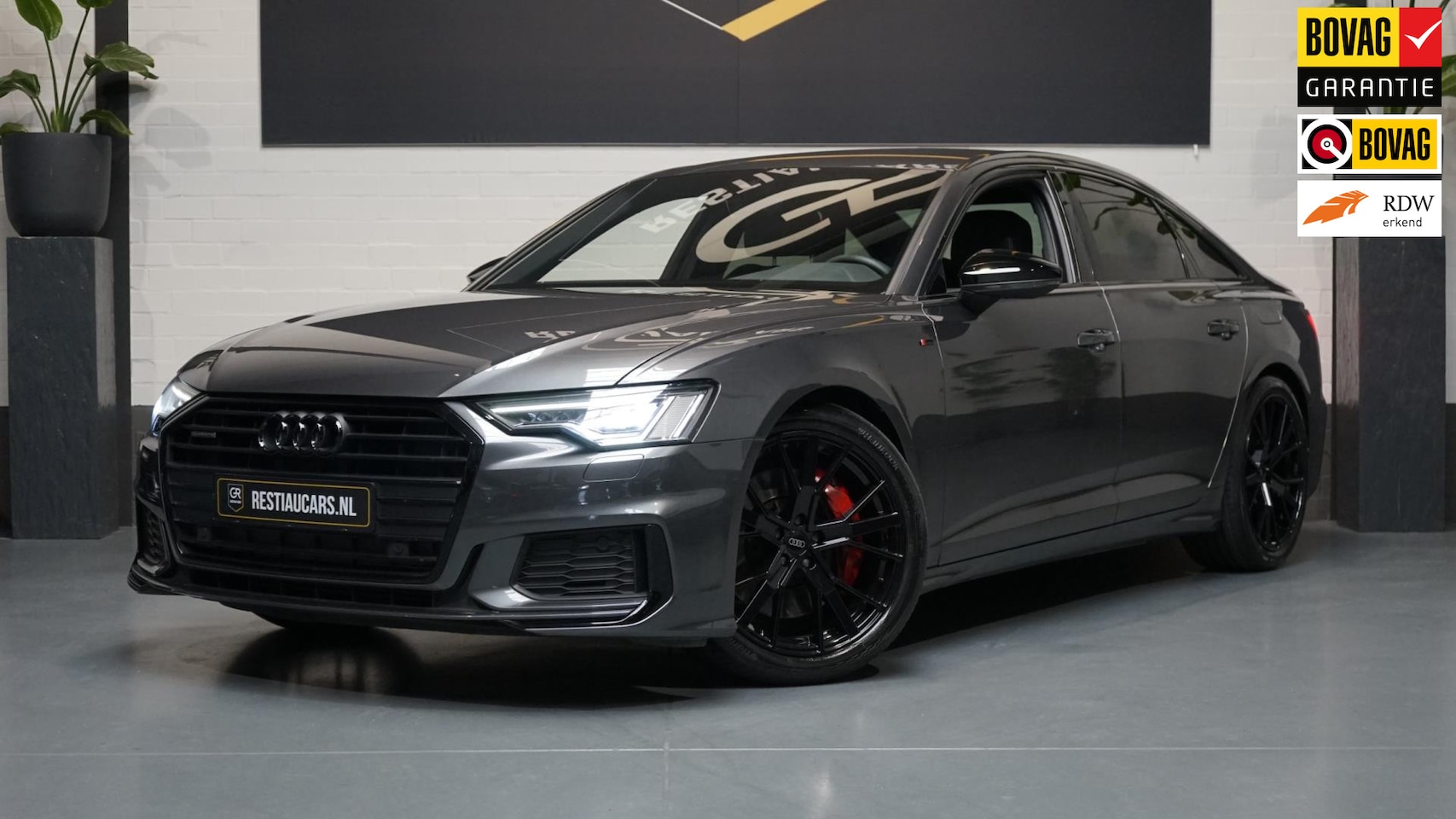 Audi A6 Limousine - 55 TFSIe Quattro Competition 3x S-Line BLACK OPTIK AMBIANCE-CAMERA-DAB-KEYLESS-MATRIX-MEMO - AutoWereld.nl