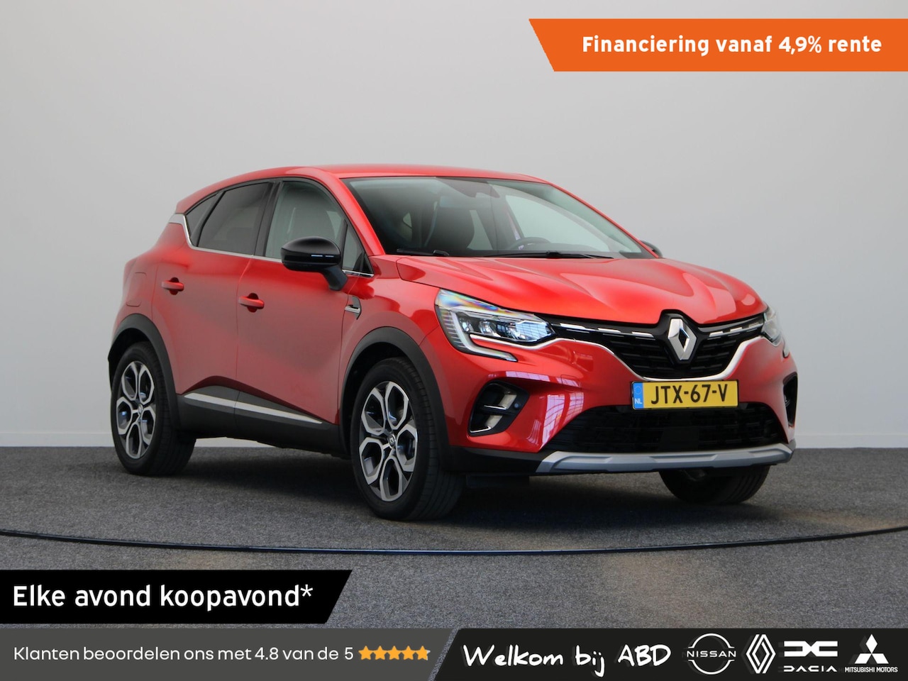 Renault Captur - 1.6 E-Tech Hybrid 145 Techno | Achteruitrijcamera | Navigatie | Parkeersensoren achter met - AutoWereld.nl