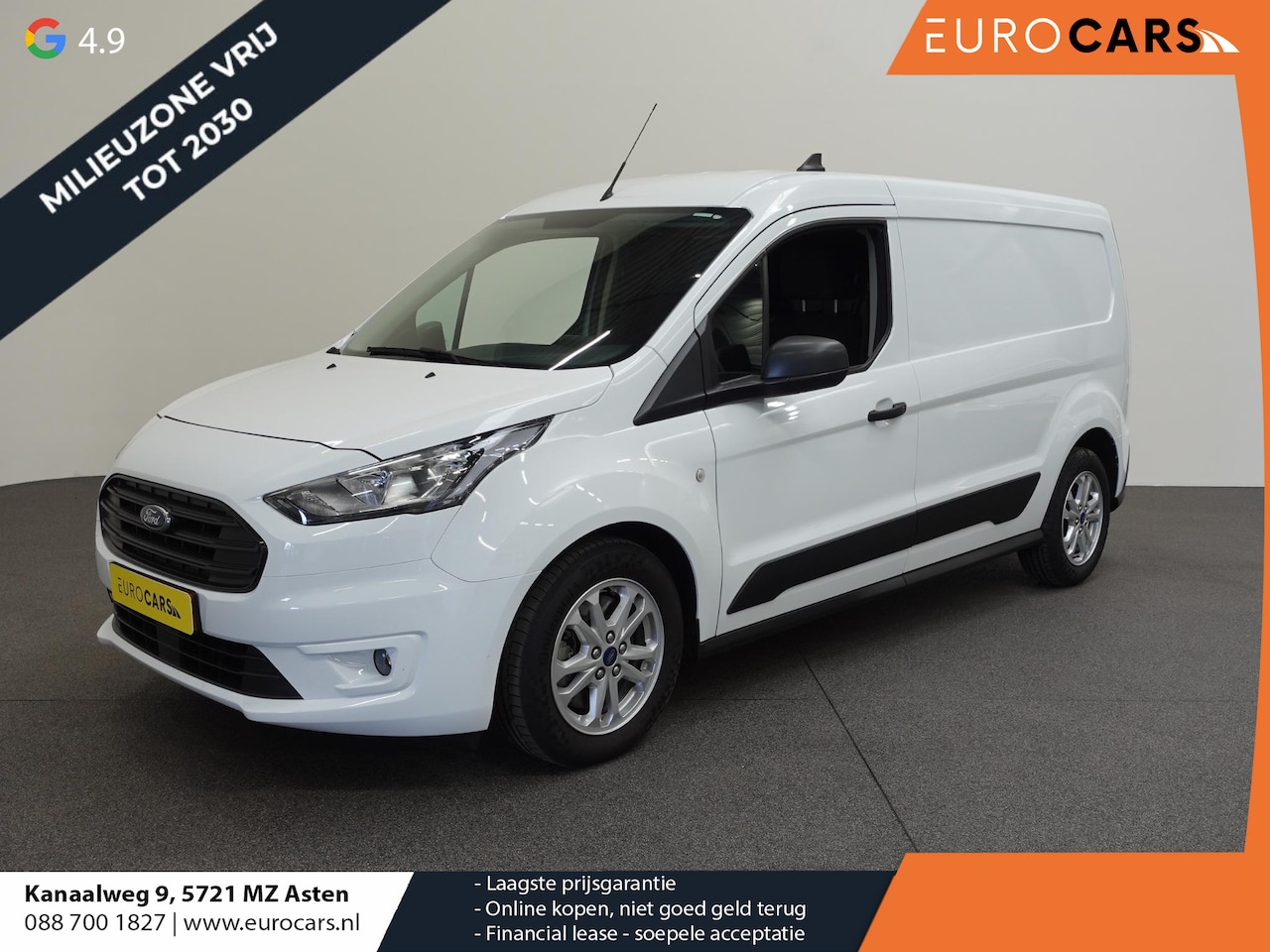 Ford Transit Connect - 1.5 EcoBlue Automaat L2 Trend Navi Airco PDC A Cruise Control 3-Zits Camera DAB+ - AutoWereld.nl