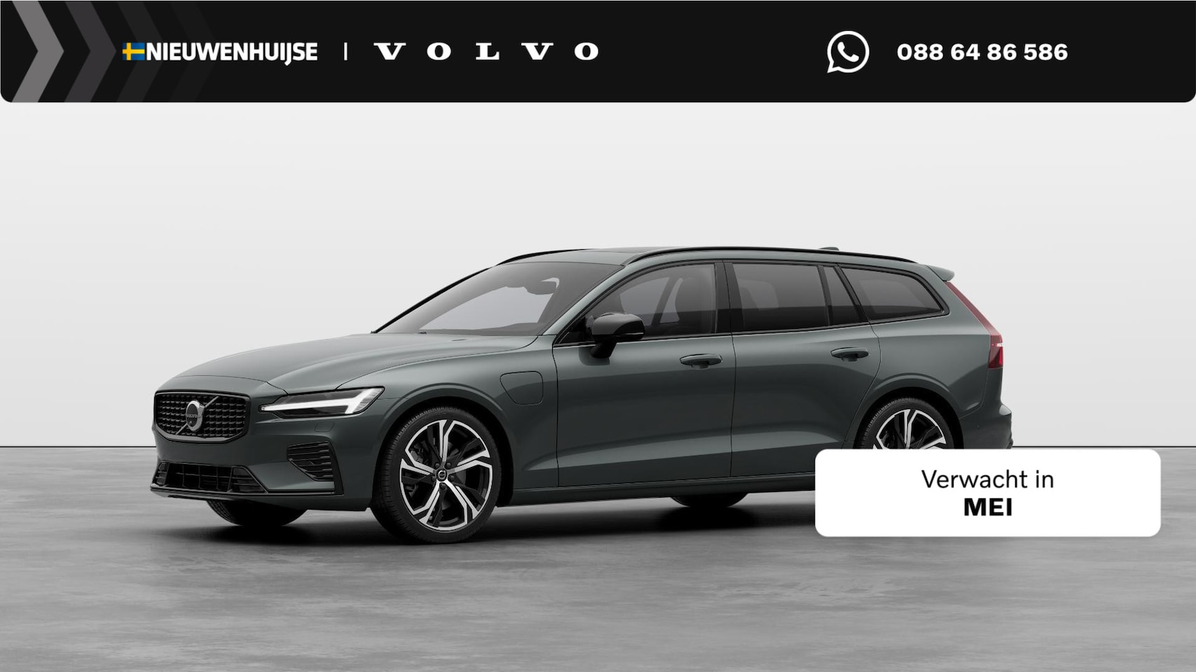 Volvo V60 - 2.0 T6 Plug-in hybrid AWD Ultra Dark | Sportstoelen | Schuif-/Kanteldak | Full-LED | Adapt - AutoWereld.nl