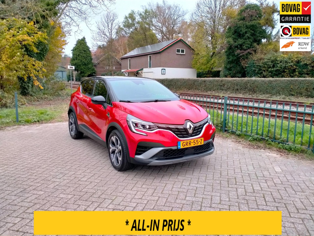 Renault Captur - 1.3 TCe 140 R.S. Line luxe AUTOMAAT mild hybride panoramadak ALLINPRIJS - AutoWereld.nl