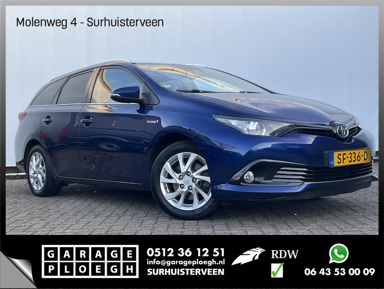 Toyota Auris Touring Sports - 1.8 Hybrid Dynamic Nav/Cam Trekhaak Clima Cruise Audio - AutoWereld.nl