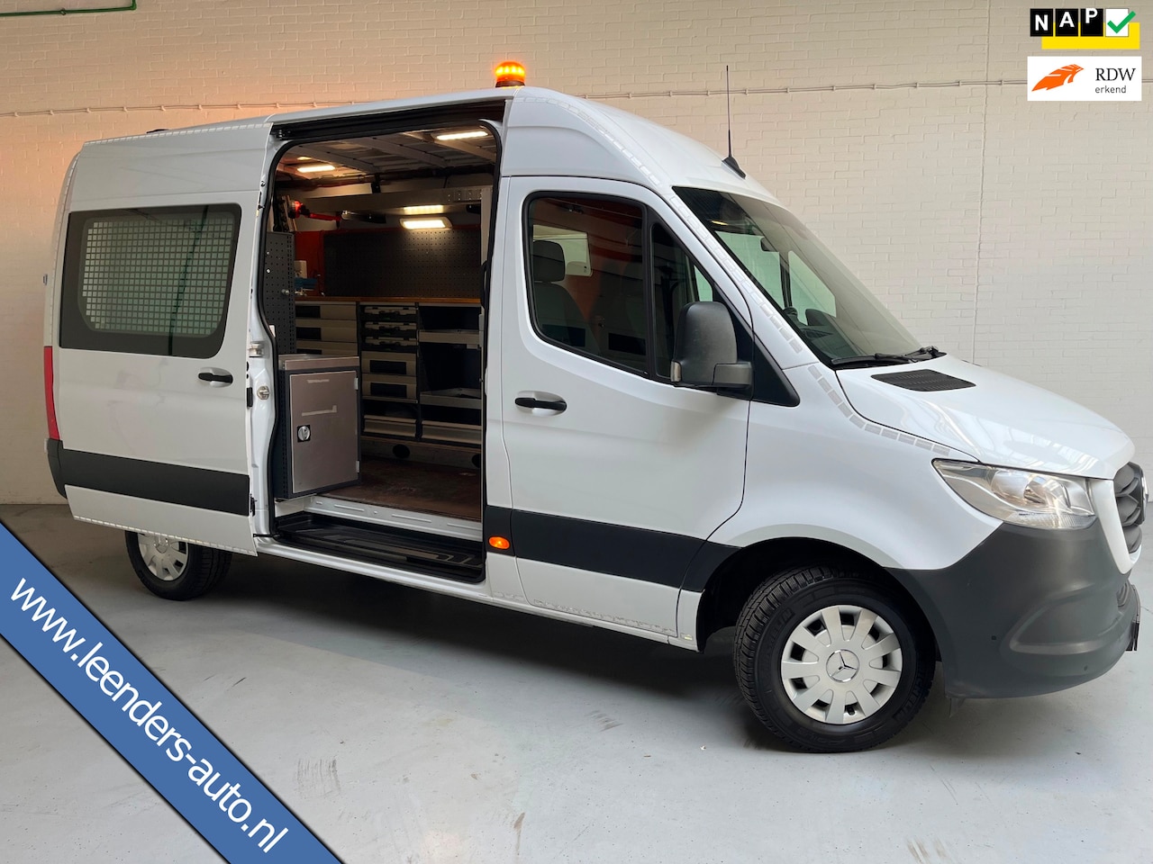 Mercedes-Benz Sprinter - Automaat Servicewagen 314 2.2 CDI 140PK L2H2 euro6 BOTT, Victron V230, Standkachel Trekhaa - AutoWereld.nl