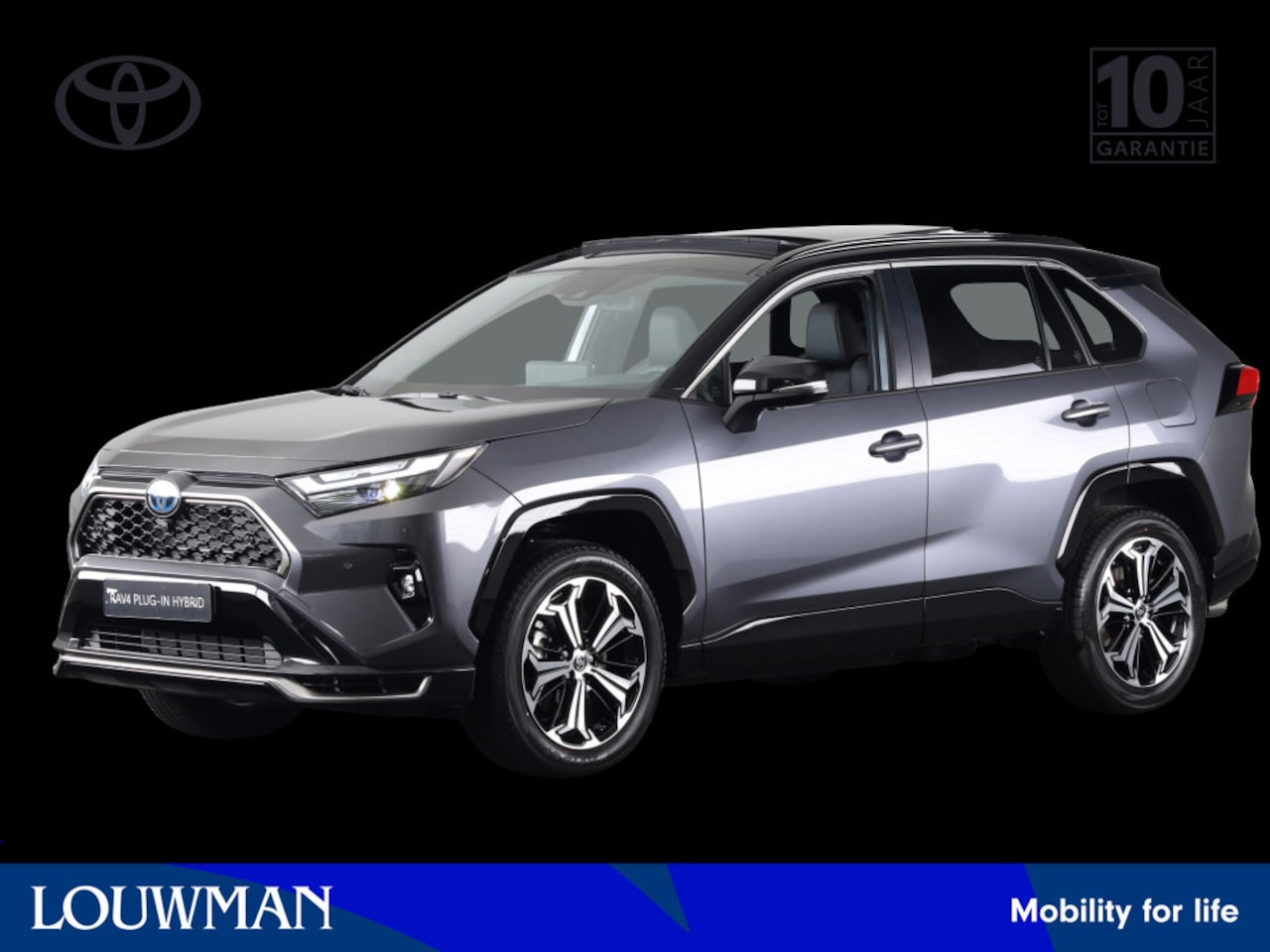 Toyota RAV4 - 2.5 Plug-in Hybrid AWD Bi-Tone Plus *NIEUW* | Elektrisch glazen panorama-dak | 360° Camera - AutoWereld.nl