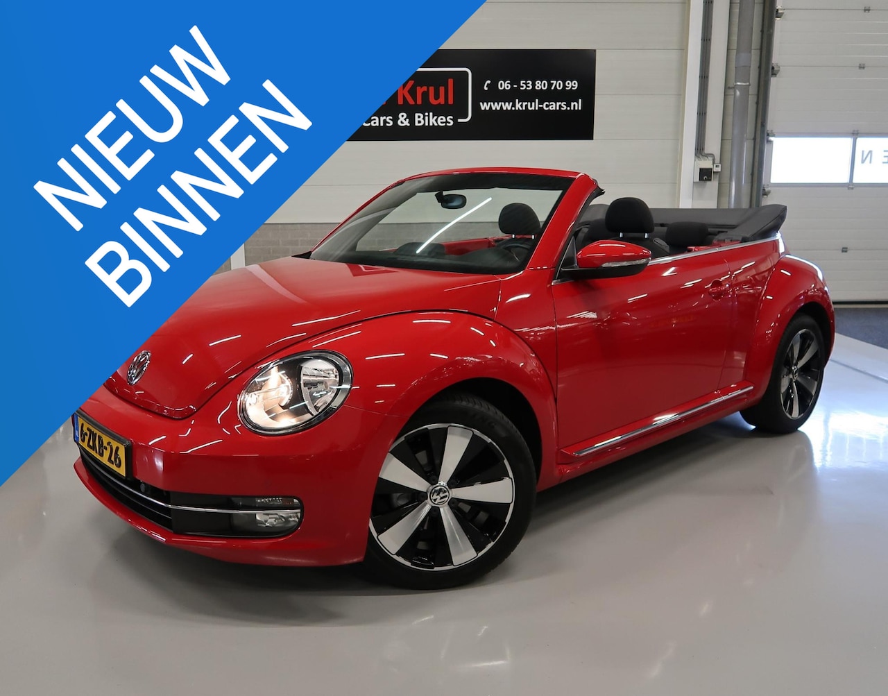 Volkswagen Beetle Cabriolet - 1.2 TSI Design BMT Airco-ecc Fender Extra meters NL-auto Navigatie PDC NAP Elektrische kap - AutoWereld.nl